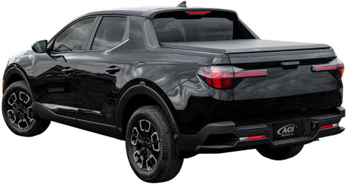 The Access 46209 Lorado Roll-Up Tonneau Cover is designed for 2022-2024 Hyundai Santa Cruz models with a 4' single bed, offering a sleek, low-profile design that enhances truck aesthetics while providing superior protection. Made from durable, vinyl-coated material, this roll-up tonneau cover shields the truck bed from water, snow, and dust. It features an easy, no-drill installation, a front seal for a secure fit, and an XT-Dial tension adjuster for precise control. The Slide Lock system adds extra security, and the roll-up design ensures full bed access for convenience in all conditions.