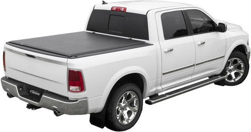 The Access 44139 Lorado Low Profile Roll-Up Tonneau Cover provides durable protection against water, snow, and dust while maintaining a sleek, low-profile design. Its twist-dial release allows for quick rolling, and the dual side latching system ensures secure locking. The built-in tension adjuster keeps the cover tight for a weather-resistant fit. Easy to install and made from high-quality vinyl, this roll-up tonneau cover offers full truck bed access and long-lasting durability. Backed by a limited lifetime warranty.