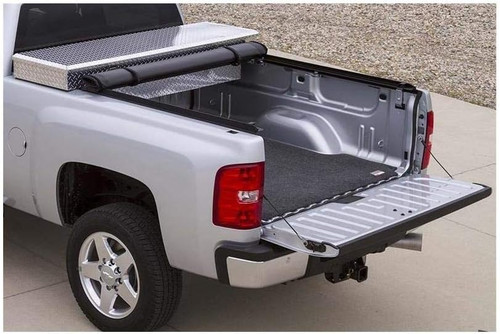 The Access 43149 Lorado Low Profile Roll-Up Tonneau Cover offers durable protection against water, snow, and dust while maintaining a sleek design. Its roll-up feature allows quick truck bed access, and the dual side latching system secures it effortlessly. A built-in tension adjuster fine-tunes the fit with a simple dial turn. Made from heavy-duty materials, it installs easily without drilling and includes a limited lifetime warranty—ideal for truck owners seeking convenience, protection, and durability.