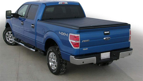 The Access 41409 Lorado Soft Roll-Up Tonneau Cover provides durable truck bed protection with a sleek, low-profile design. Made from heavy-duty material, it withstands extreme weather while offering full bed access with its roll-up functionality. The secure strap lock system keeps cargo protected, and its precise fit ensures easy installation. Designed for long-lasting performance, this tonneau cover enhances both truck functionality and fuel efficiency, making it a reliable choice for truck owners.