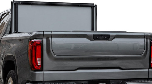 The Access G3040059 LOMAX Stance Hard Folding Tonneau Cover offers durable cargo protection for RamBox models with silver cargo rails. Featuring a low-profile design and extruded aluminum panels, it can support up to 400 lbs. of evenly distributed weight. This intuitive tri-fold cover includes reinforced seals for weather protection and easy access via a nylon release cable. It’s compatible with or without a multifunction tailgate but requires removal of the Ram TRX bed bar. Made in the USA and backed by a 3-year warranty.