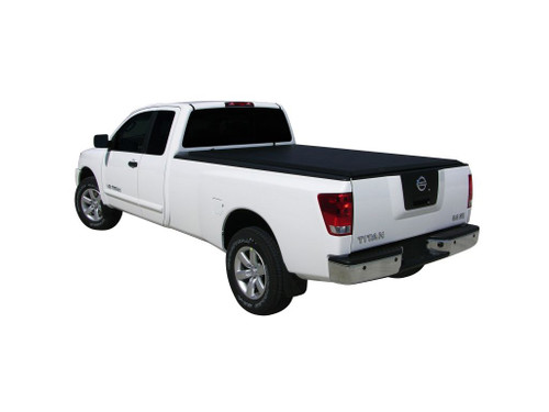 The Access 33199 LiteRider Roll-Up Tonneau Cover offers reliable protection for your truck bed in all weather conditions. Its roll-up design provides full access while reducing drag to improve fuel efficiency. Featuring EZ-Dial tension adjusters, Quick Clip storage straps, and six Tight Bite clamps, it ensures a secure fit and easy installation. Built for durability, this tonneau cover is backed by a lifetime warranty.