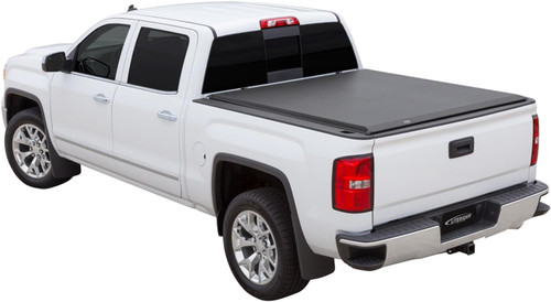 The Access 32289 LiteRider Roll-Up Tonneau Cover protects your truck bed from rain, snow, and debris while providing easy access. Featuring a dual side latching system and a twist-dial release, this roll-up tonneau cover ensures secure closure and smooth operation. Its built-in tension adjuster allows a custom fit, and the vinyl construction offers durability. Simple to install and backed by a limited lifetime warranty, this tonneau cover enhances truck bed security and weather protection.