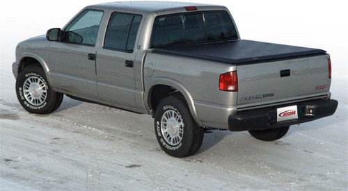 The Access 32159 LiteRider Roll-Up Tonneau Cover protects your truck bed from water, snow, and dust while allowing easy access. Its twist-dial release system ensures smooth operation, and the dual side latching mechanism locks automatically for added security. The adjustable tension system provides a snug fit, and the durable vinyl construction ensures long-lasting use. With quick, no-drill installation and a limited lifetime warranty, this roll-up tonneau cover offers reliable protection and convenience for any truck owner.