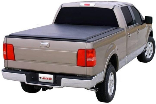 The Access 31099 LiteRider Roll-Up Tonneau Cover offers durable truck bed protection with a roll-up design for full access. Made from heavy-duty vinyl, it resists extreme weather conditions. The auto-lock latch and slide lock system enhance security, while the EZ Dial tension adjuster ensures a tight fit. Simple, no-drill installation makes it easy to mount.