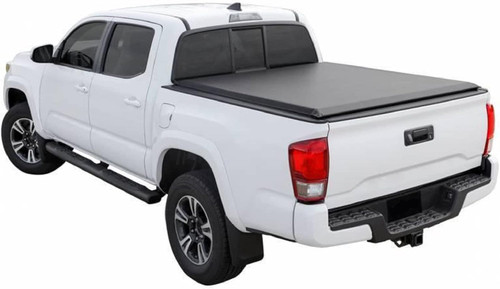 The Access 22389 Limited Edition Roll-Up Tonneau Cover provides durable, all-weather protection for your truck bed. This heavy-duty roll-up cover features an AutoLatch release system for easy one-person operation, a handy tension adjuster for a secure fit, and a no-drill installation. Designed to improve fuel economy, it works with other accessories and includes built-in tie-down clamps. The dual-latch system ensures security, while the TrailSeal tailgate seal adds extra protection from dust and moisture. Perfect for truck owners seeking durability, convenience, and enhanced cargo protection.