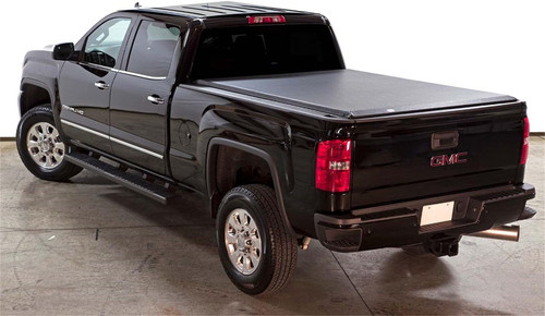 The Access 22339 Tonneau Cover is a durable folding truck bed cover designed to protect cargo from weather, dust, and theft. Its secure tailgate lock enhances security, while the sleek painted exterior finish adds style and improves aerodynamics. Easy to install, this cover provides quick access to your truck bed while ensuring long-lasting performance.