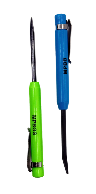 VIM Tools MPBBGS2 Mini Prybar Set 2 Pc – Blue Bent & Green Straight for automotive repairs