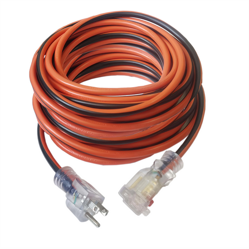 K Tool 50 Ft 12/3 Yellow Extension Cord with Lighted Ends (MQ43720)
