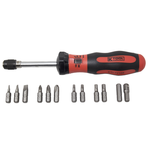 K Tool Torque Screwdriver Set with Bits and Adapter (T2013-B)
