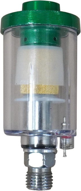 The California Air Tools 317 Water and Oil Air Filter is a compact, oil-free inline filter that helps remove moisture and contaminants from compressed air. Ideal for air brushing, drilling, spraying, and nailing, it supports clean air output and extends tool life. With a 1/4" NPT hose connection, 90 PSI max pressure, and lightweight design, this water and oil separator for air compressors is easy to install and use in various air tool applications.