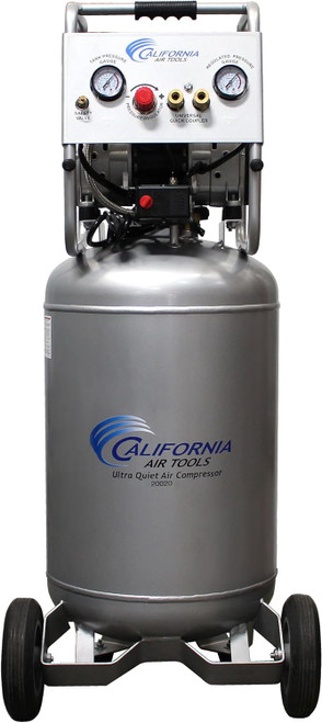 The California Air Tools 20020 Ultra Quiet 2.0 HP Air Compressor delivers powerful, low-noise performance with a 70 dB sound level and durable oil-free dual piston pump. Ideal for spraying, nailing, and shop use, this 20-gallon electric air compressor offers 125 PSI max pressure, 110V compatibility, and portable convenience with wheels. Designed for noise-sensitive indoor or outdoor job sites, it combines efficiency, clean operation, and long-lasting reliability—all in a compact, easy-to-move design built for both professionals and DIYers seeking a quiet, high-performance air compressor solution.