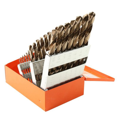 KnKut 29pc HD M35 Cob Jobb Drill Bit Set 1/16"-1/2" by 64ths (29KK35)
