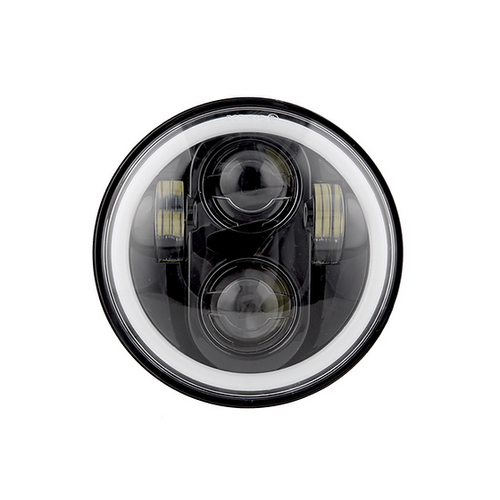 Haizer USA 5.75" Black Round Projector LED Headlight (HZR-575R-B) by JB Tools