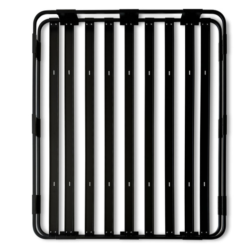 Surco Floor Kit 1114 for Safari S5084 roof rack, top-down view with slatted aluminum floor