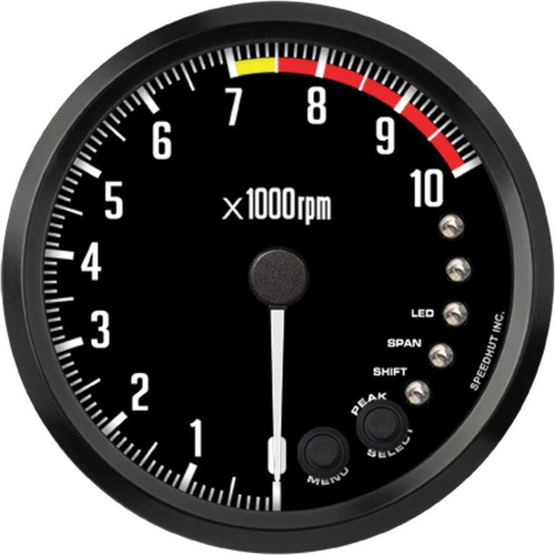 Speedhut 4-1/2" 10K RPM Shift-light Tachometer (R45-TC4-DATZ) by JB Tools
