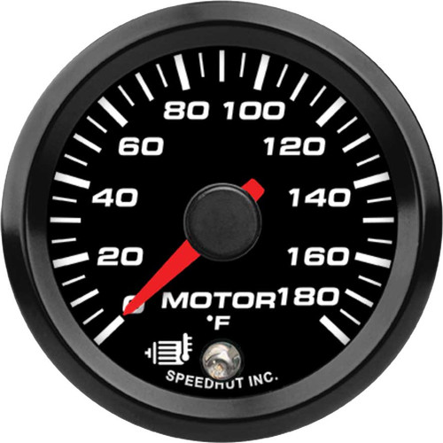 Speedhut 2-1/16" 40-180F EV Motor Temp Gauge w/ Warning (FOR2-T4-EV) by JB Tools