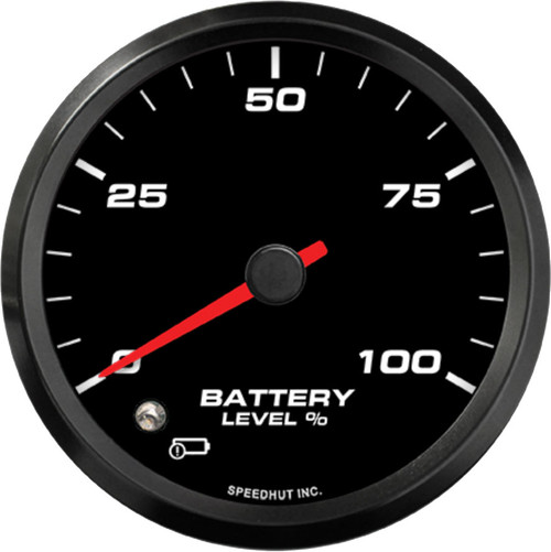 Speedhut 3-3/8" AEM EV Battery Level Gauge w/ Warning (FAE3-SC1-EV) by JB Tools