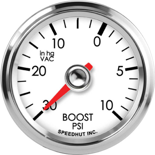 Speedhut 2-1/16" 30inhg-0-10 PSI Boost/Vac Gauge (L2-BV1-LEG) by JB Tools