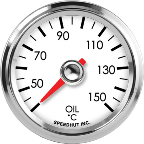 Speedhut 2-1/16" 40-150C Oil Temp Gauge (L2-OT3-LEG) by JB Tools