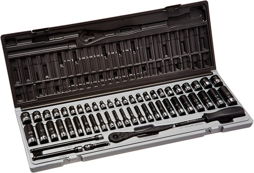 Grey Pneumatic 89653CRD 1/4" Dr. 53pc Fract. & Metric Duo-Socket Set - 6 Point