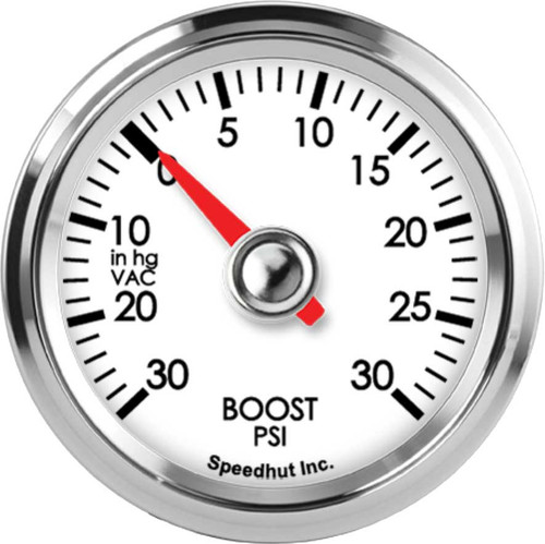 Speedhut 2-1/16" 30inhg-0-30 PSI Boost/Vac Gauge (L2-BV4-LEG) by JB Tools
