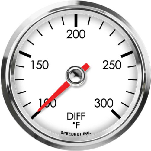Speedhut 2-5/8" 100-300F Diff Temp Gauge (L25-DT1-LEG) by JB Tools