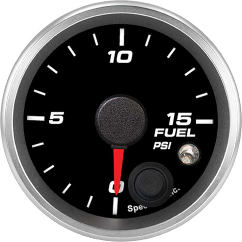 Speedhut 2-1/16" 0-15 PSI Fuel Pressure Gauge w/ Warning (R2-FP1-REV) by JB Tools