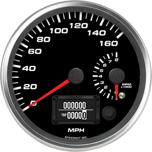 Speedhut 4-1/2" 160 mph GPS Speedometer / 8K Tachometer (R45-DS4-REV) by JB Tools