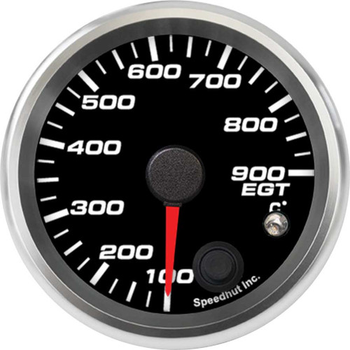Speedhut 2-5/8" 100-900C EGT Temp Gauge w/ Warning (R25-ET3-REV) by JB Tools