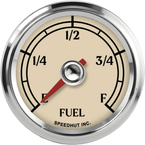 Speedhut 2-1/16" Antique Programmable Fuel Level Gauge (L2-FL1-ATQ) by JB Tools