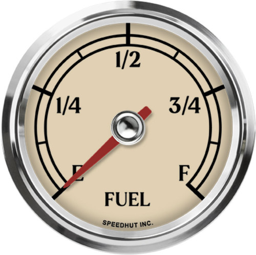 Speedhut 2-5/8" Antique Programmable Fuel Level Gauge (L25-FL1-ATQ) by JB Tools