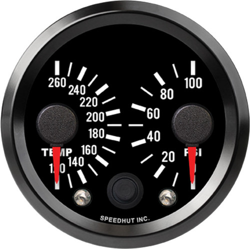 Speedhut 2-5/8" JDM 510 Water Temp/Oil Pressure Gauge (R25-DG1-510) by JB Tools