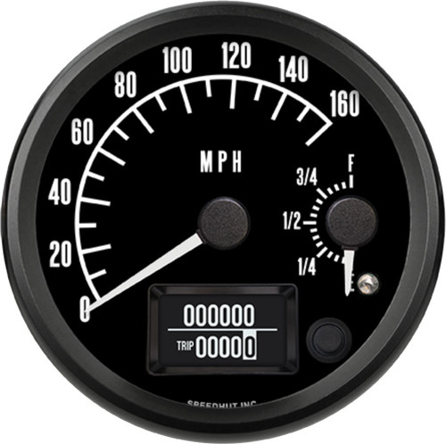 Speedhut 4" Pontiac 160 mph GPS Speedometer / Fuel Level (R4-DS3-PTC) by JB Tools