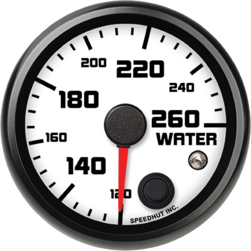 Speedhut 2-5/8" Street XL 120-260F Water Temp w/Warning (R25-WT1-SXL) by JB Tools