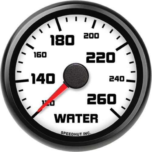 Speedhut 2-5/8" Street XL 120-260F Water Temp Gauge (L25-WT1-SXL) by JB Tools