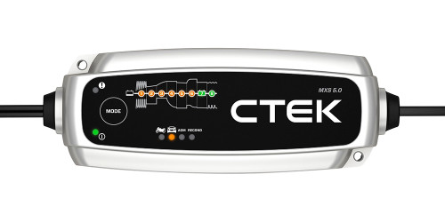 CTEK MXS 5.0 12V 4.3A Battery Charger and Maintainer 40-206 for optimal battery charging and maintenance