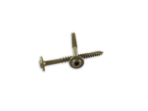 The WoodPro Fasteners ST14X112B 1/4-Inch by 1-1/2-Inch Round Washer Head Exterior Wood Screws are made of durable alloy steel with a gold galvanized PPG 1,500-hour e-coat finish for corrosion resistance. Designed for exterior and interior wood projects, these wood screws feature a T-25 Torx-compatible drive, a sharp Type-17 point, and patented ASTER threading for faster starts. Each 250-pack includes a T-25 star bit, making them ideal for professionals seeking reliable, rust-resistant wood screws for secure, long-lasting fastening.
