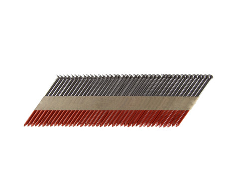 B&C Eagle A314X131/33 Offset Round Head 3-1/4-Inch x .131 x 33 Degree Bright Smooth Shank Paper Tape Collated Framing Nails are designed for 30 to 34 degree paper tape collation framing nailers. These steel framing nails with a bright finish are intended for interior use with non-treated lumber and feature an offset full round head compatible with clipped head framing nailers. The improved packaging protects nails during shipment, ensuring reliable performance for wood framing projects.