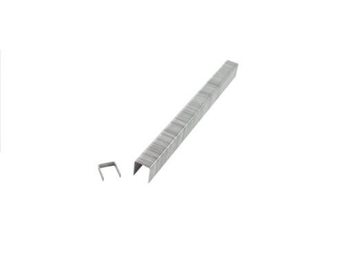 The B&C Eagle 71/10 3/8-Inch Length x 3/8-Inch Crown x 22 Gauge Galvanized Fine Wire Staples come in a box of 10,000 and are designed for use with various pneumatic staplers. Made from durable alloy steel with a corrosion-resistant galvanized finish, these staples provide reliable fastening for upholstery, furniture trim, roofing felt, and more. Their size and quality ensure smooth operation and fewer jams, making them ideal for professional and DIY projects.