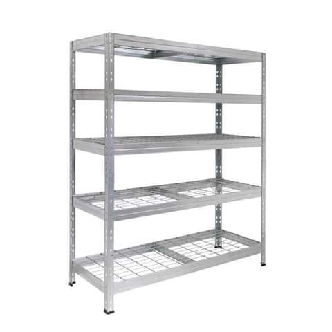 AR Shelving 47x20x71" Galvanized 5-Tier Wire Shelf (TRM18S502KHGEZUS0) by JB Tools