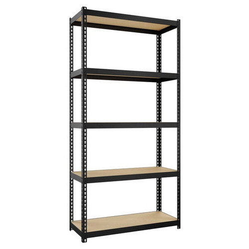 AR Shelving 30" x 12" x 60" Black 5-Tier Shelf (TRCD18507KFUS0I)