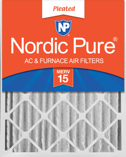 One Pack Nordic Pure 12x24x4 Pleated MERV 15 Air Filter 1 Pack 12x24x4M15-1