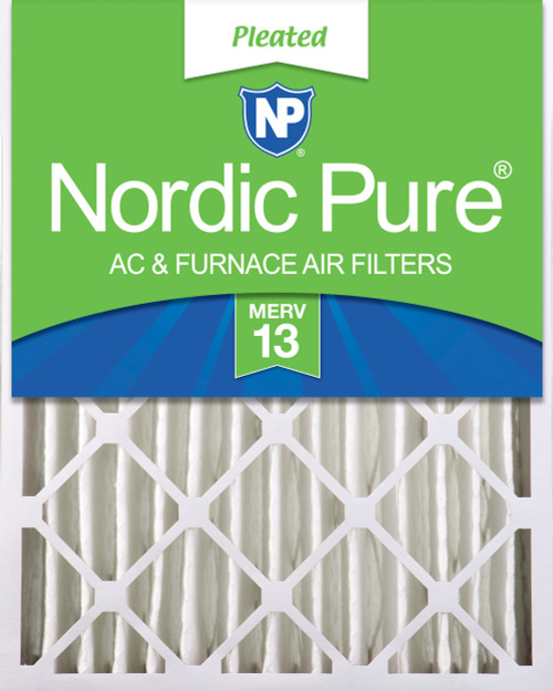 One Pack Nordic Pure 16x20x4 Pleated MERV 13 Air Filter stacked 16x20x4M13-1