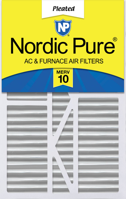 One Pack Nordic Pure 16x25x5 1/4 Goodman/Carrier/Amana Replacement MERV 10 Air Filter 16x25x5_1/4GCAM10-1