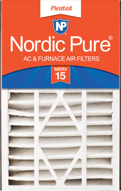Single Pack Nordic Pure Air Bear 16x25x5 Replacement 266649-105 MERV 15 Air Filter front view 16x25x5ABM15-1