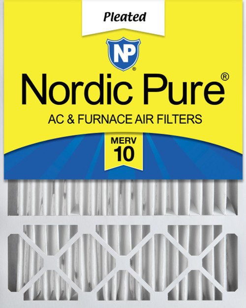 Single Pack Nordic Pure 16x25x5 Honeywell/Lennox Replacement MERV 10 Air Filter displayed front-facing 16x25x5HM10-1