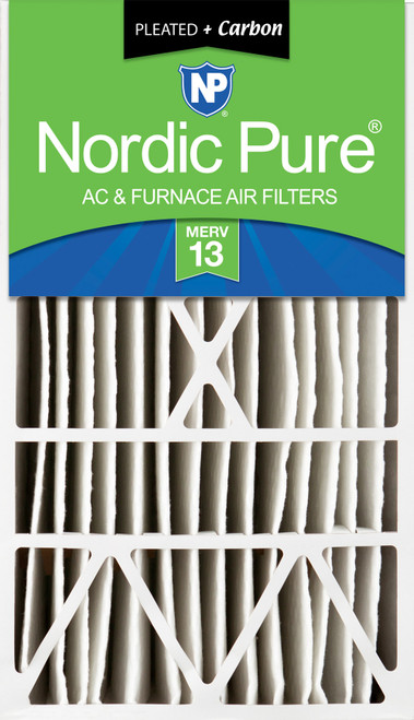 One Pack Nordic Pure 16x28x6 Aprilaire Space-Gard 2400 Replacement Air Filter MERV 13 Plus Carbon single 16x28x6ASGM13+C-1