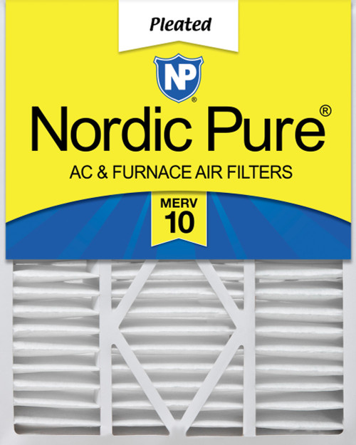 Nordic Pure 20x25x5 1/4 Goodman/Carrier/Amana Replacement MERV 10 Air Filter 1 Pack single filter 20x25x5_1/4GCAM10-1