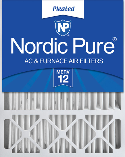 One Pack Nordic Pure 20x25x5 Lennox X6673_X6675 Replacement MERV 12 Air Filter single box 20x25x5LXREDM12-1